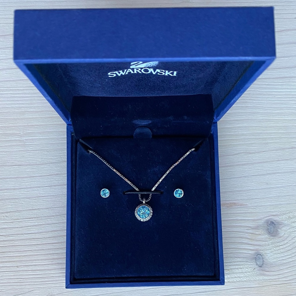 Swarovski Flirt Aqua Set